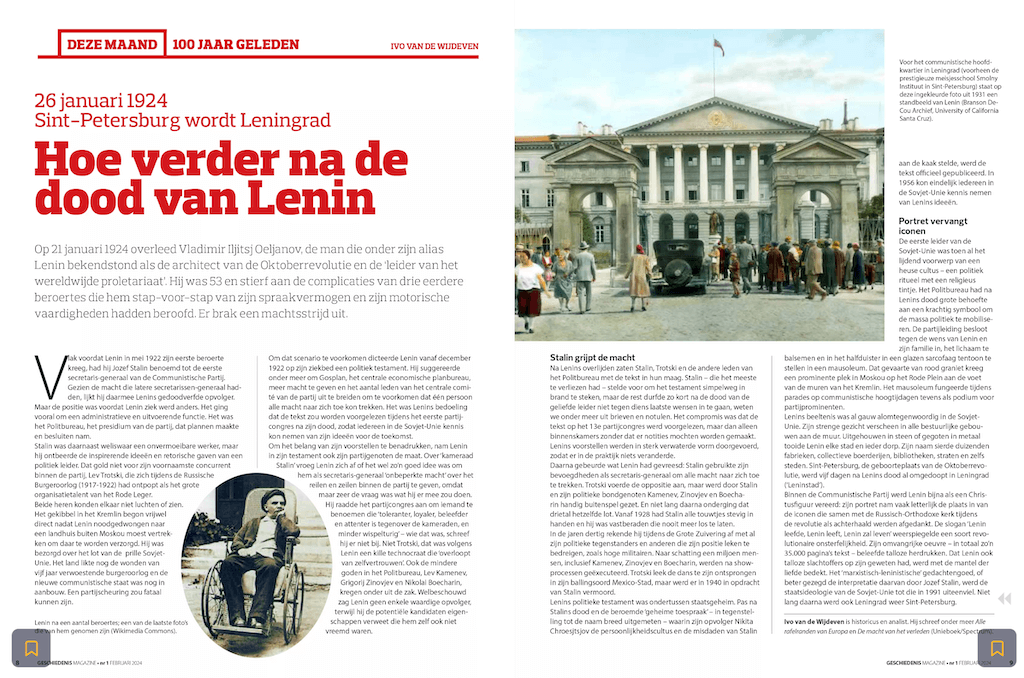 Geschiedenis Magazine