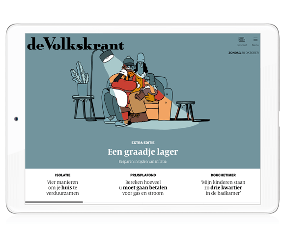 De Volkskrant biedt meer op de tablet
