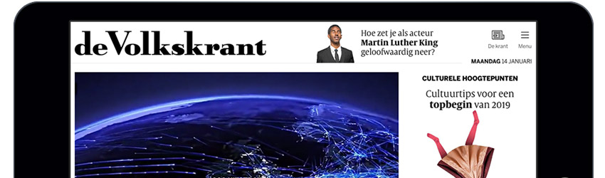De Volkskrant biedt meer op de tablet