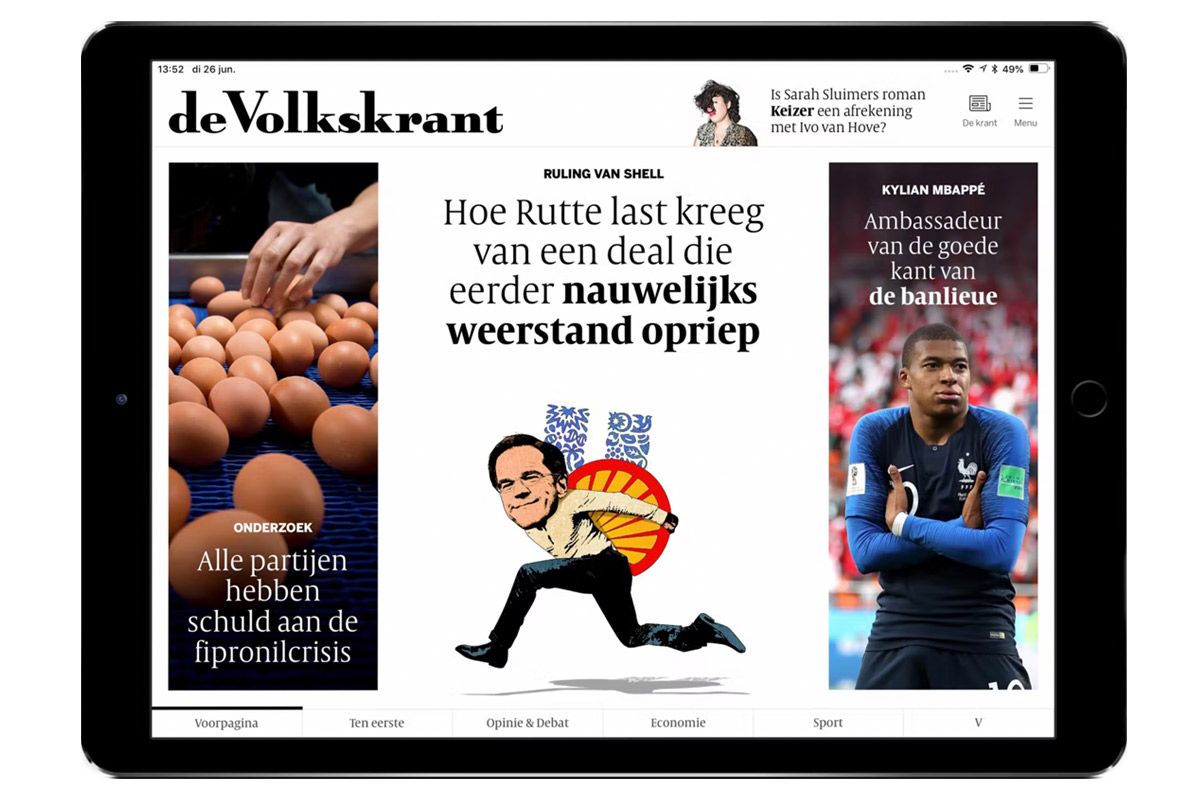 De Volkskrant biedt meer op de tablet