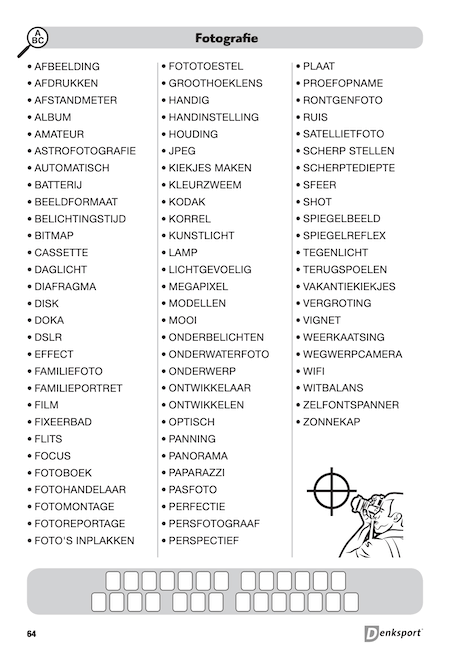 Denksport Woordzoeker Plezier