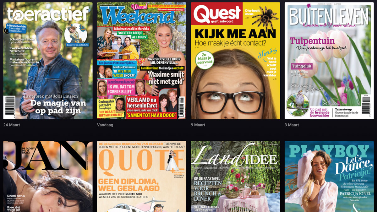 Magazines bereiken hun lezers steeds meer digitaal