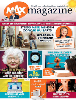 Cover van het tijdschrift MAX Magazine