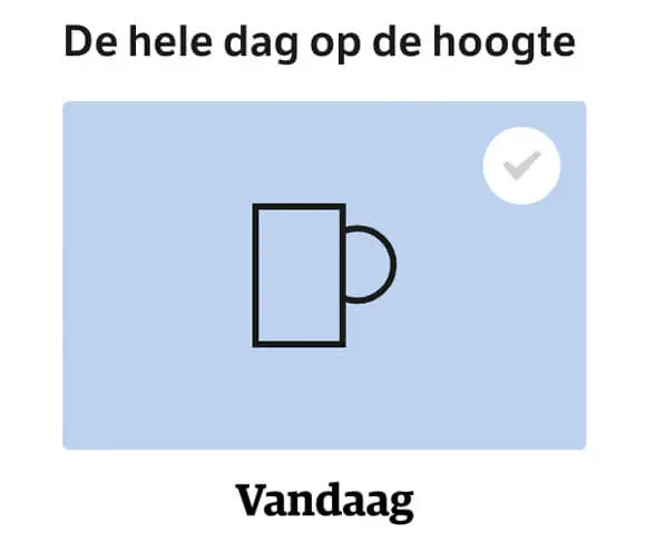 Exclusieve nieuwsbrieven bij NRC