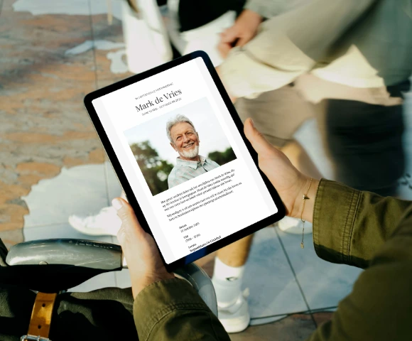 Een online rouwkaart: meer dan een (digitale) rouwkaart